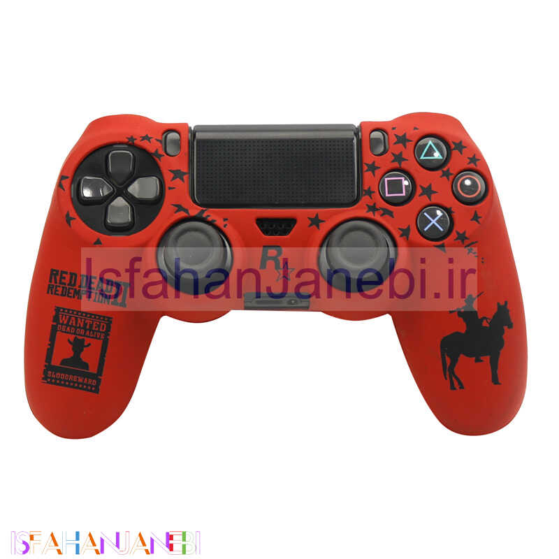 اصفهان جانبی-روکش دسته بازی PS4 طرح Red Dead Redemption 2 زمینه قرمز