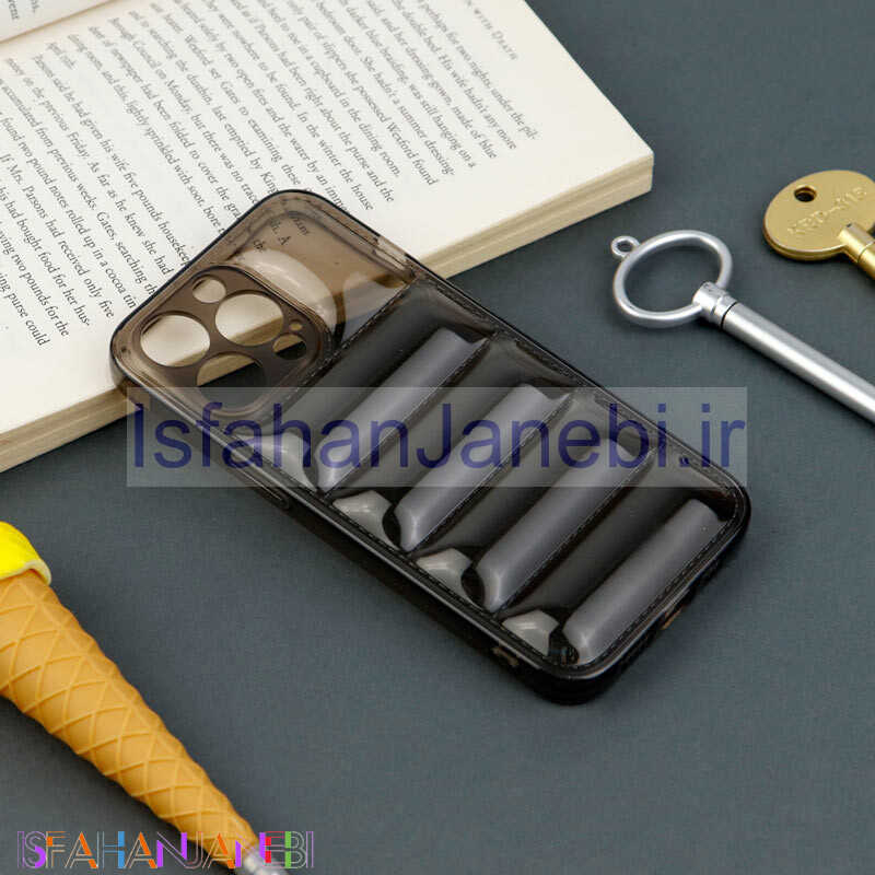اصفهان جانبی-قاب PC شفاف پافر ژله ای محافظ لنزدار iPhone 13 Pro