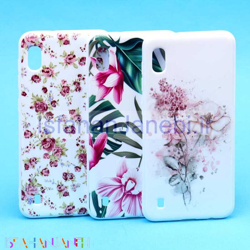 اصفهان جانبی-قاب فانتزی سفید طرح گل سامسونگ A10