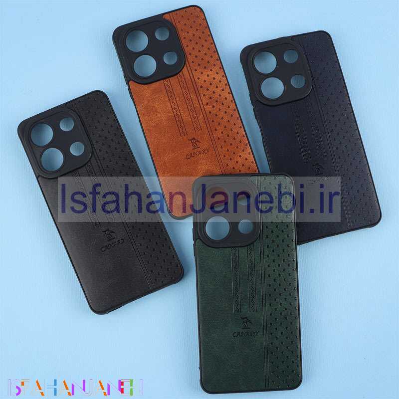 اصفهان جانبی-قاب چرمی Canary شیائومی Redmi Note 13 4G محافظ لنزدار