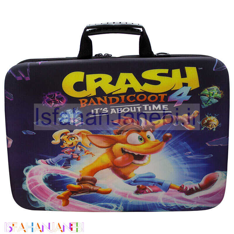اصفهان جانبی-کیف کنسول بازی PS5 Slim طرح Crash Bandicoot کد 2