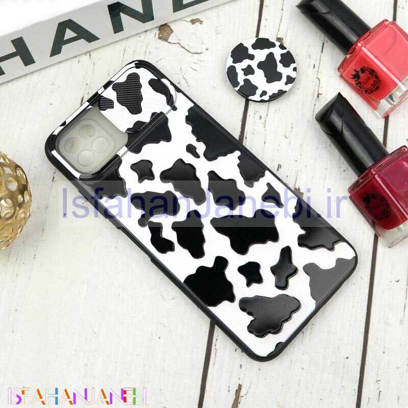 اصفهان جانبی-قاب طرحدار محافظ لنزدار کشویی + پاپ سوکت طرح سیاه و سفید سامسونگ A22 5G سری B