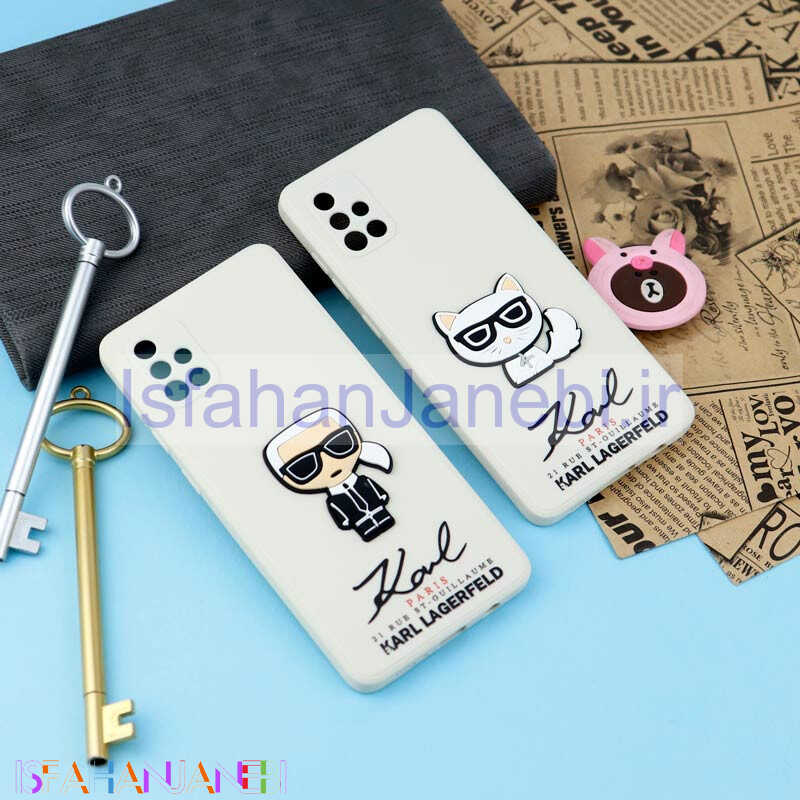 اصفهان جانبی-قاب سیلیکونی عروسکی کارل محافظ لنزدار Samsung Galaxy A71
