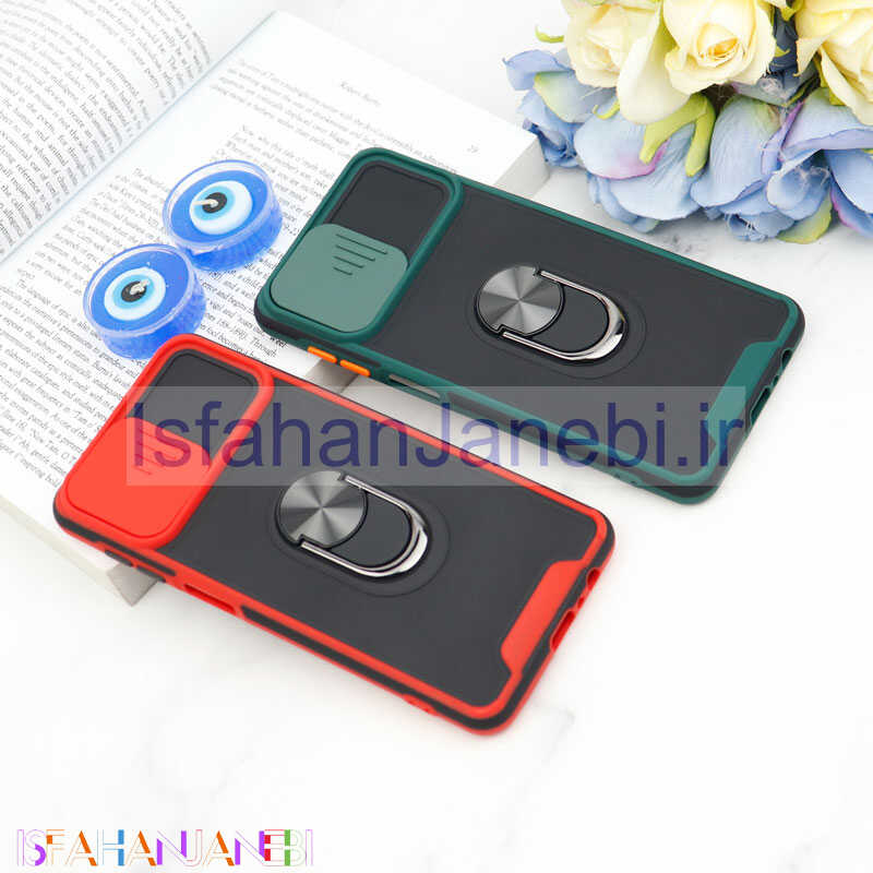 اصفهان جانبی-قاب ضد ضربه محافظ لنزدار کشویی هولدر دار بتمن کلاسیک Samsung Galaxy A12