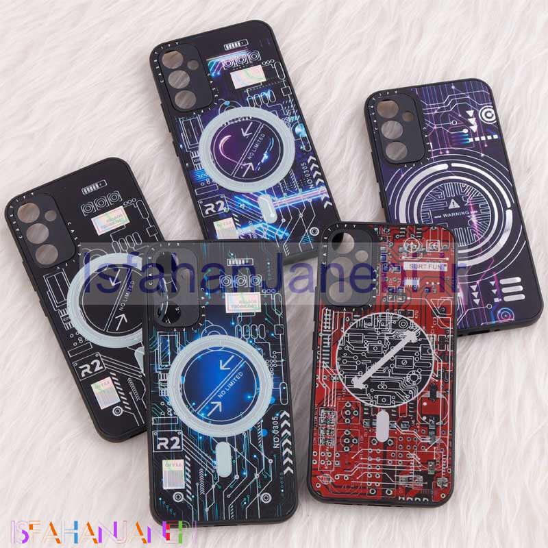 اصفهان جانبی-قاب PC طرحدار MagSafe محافظ لنزدار Samsung Galaxy A34