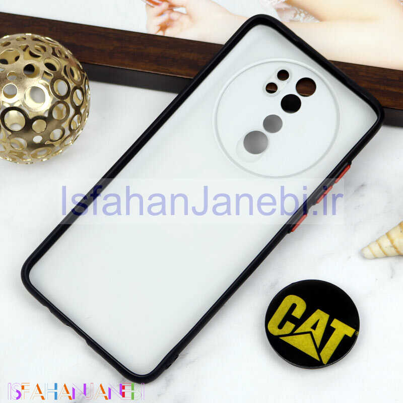 اصفهان جانبی-قاب PC محافظ لنز دار طرح CAT + پاپ سوکت Xiaomi Redmi Note 8 Pro