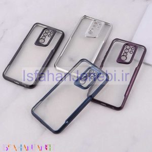 اصفهان جانبی-قاب ژله ای شفاف شیائومی Poco M2 طرح تیتانیوم محافظ لنزدار