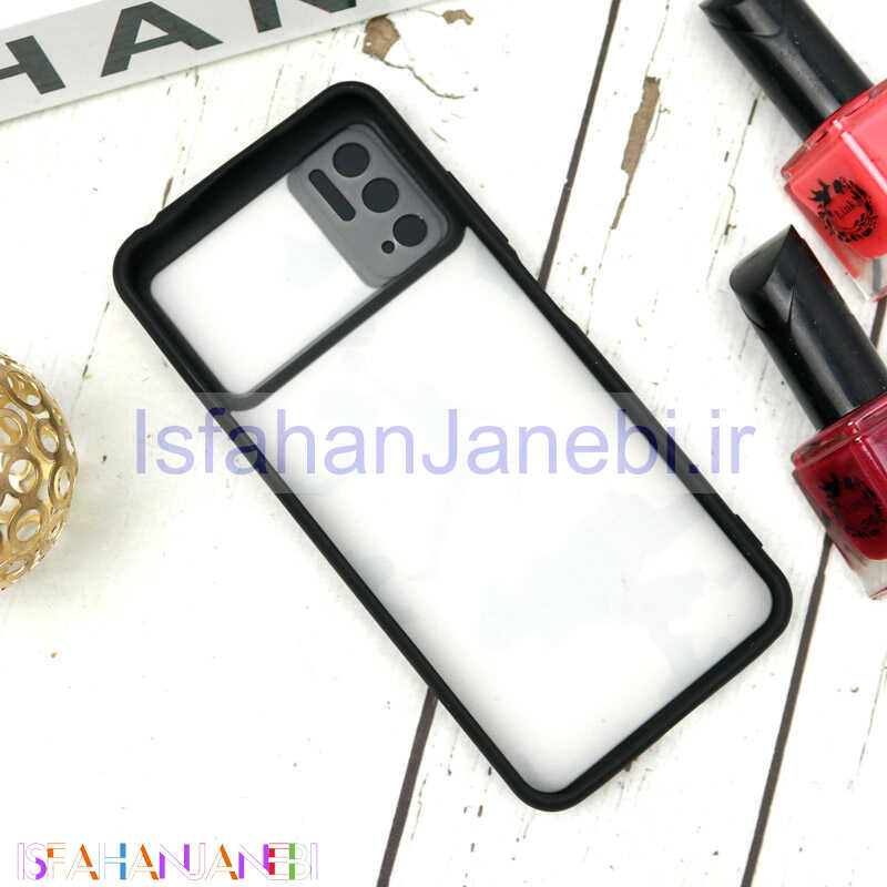 اصفهان جانبی-قاب طرحدار محافظ لنزدار کشویی + پاپ سوکت طرح ارتشی شیائومی Poco M3 Pro سری B