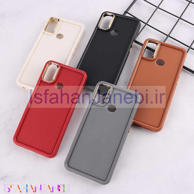 اصفهان جانبی-قاب سولید چرمی سامسونگ Galaxy A10s دور محافظ متال