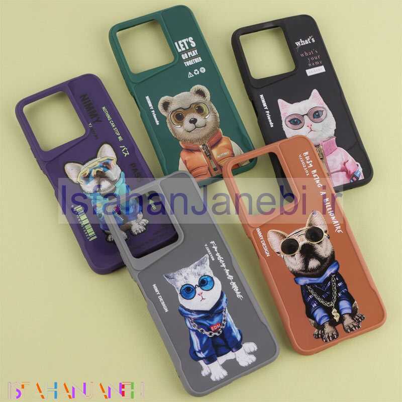 اصفهان جانبی-قاب سیلیکونی ژله ای طرح چاپی شیائومی Redmi 13 4G / Redmi 13 5G