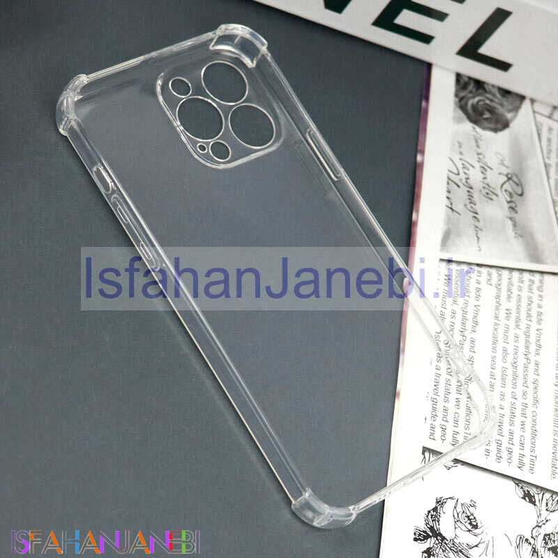 اصفهان جانبی-قاب محافظ لنزدار ژله ای ضربه گیر بی رنگ iPhone 13 Pro Max