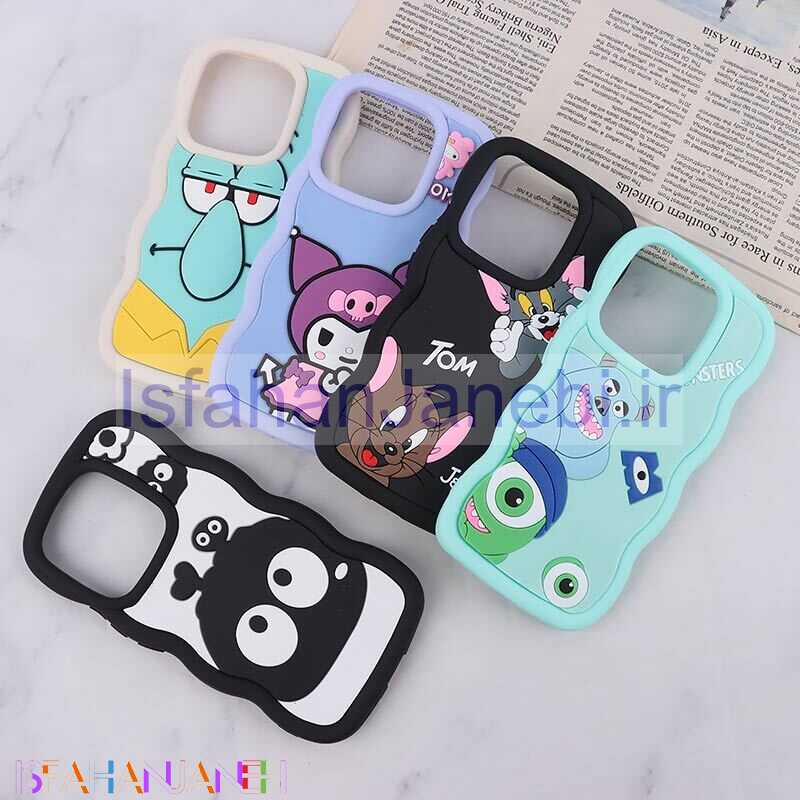 اصفهان جانبی-قاب موج دار شیائومی Redmi Note 14 عروسک برجسته طرح دار