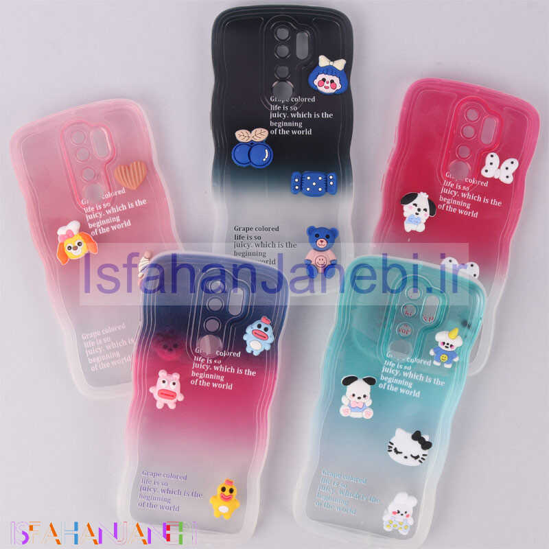 اصفهان جانبی-قاب عروسکی برجسته دو رنگ محافظ لنزدار Xiaomi Redmi Note 8 Pro