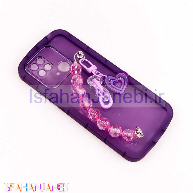 اصفهان جانبی-قاب فانتزی محافظ لنزدار + بند آویز سنگی Xiaomi Redmi 10C