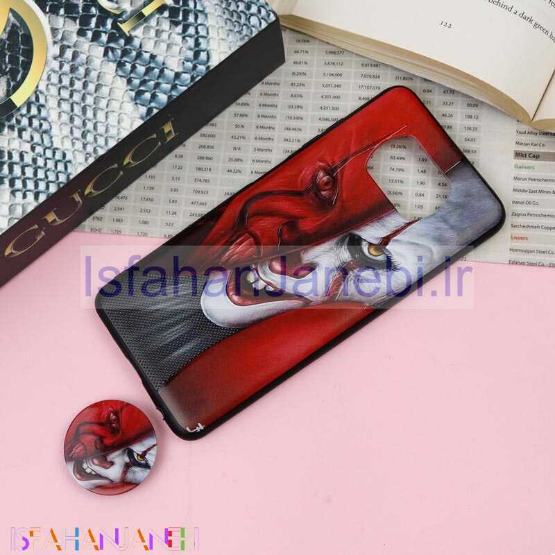 اصفهان جانبی-قاب فانتزی برجسته + پاپ سوکت طرح IT شیائومی Poco X3 سری F