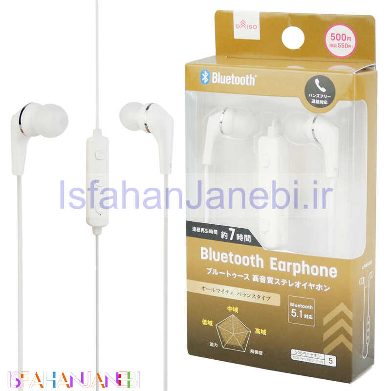 اصفهان جانبی-هندزفری بلوتوث دورگردنی Dasio BT001