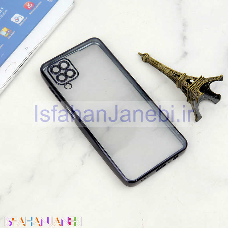 اصفهان جانبی-قاب شفاف دور رنگی محافظ لنزدار Samsung Galaxy A12