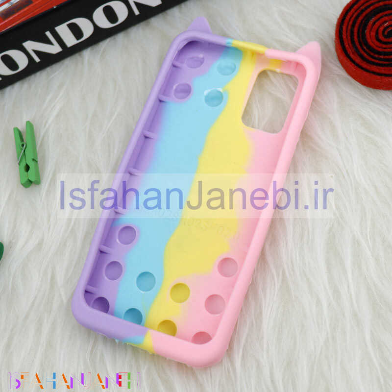 اصفهان جانبی-قاب اورجینال سیلیکونی آکواریومی Lucky Cat پاپیتی Samsung Galaxy A03s