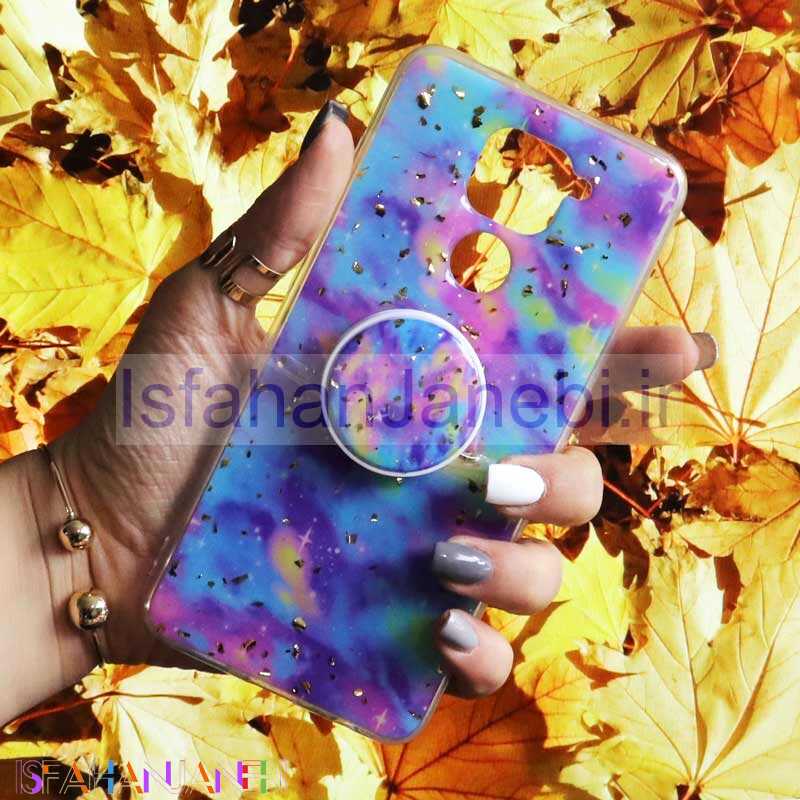 اصفهان جانبی-قاب رنگین کمانی پاپ سوکت دار خرچنگی کد5 شیائومی Redmi Note 9