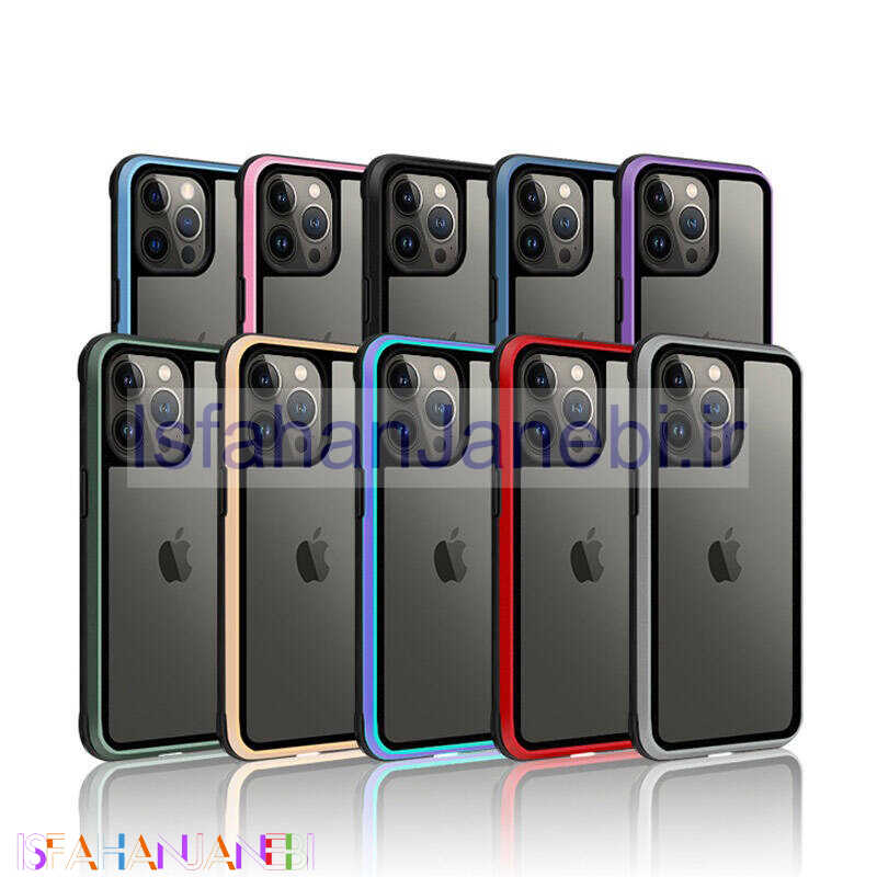 اصفهان جانبی-قاب ضد ضربه پشت شفاف Kzdoo Ares آیفون iPhone 14 Plus