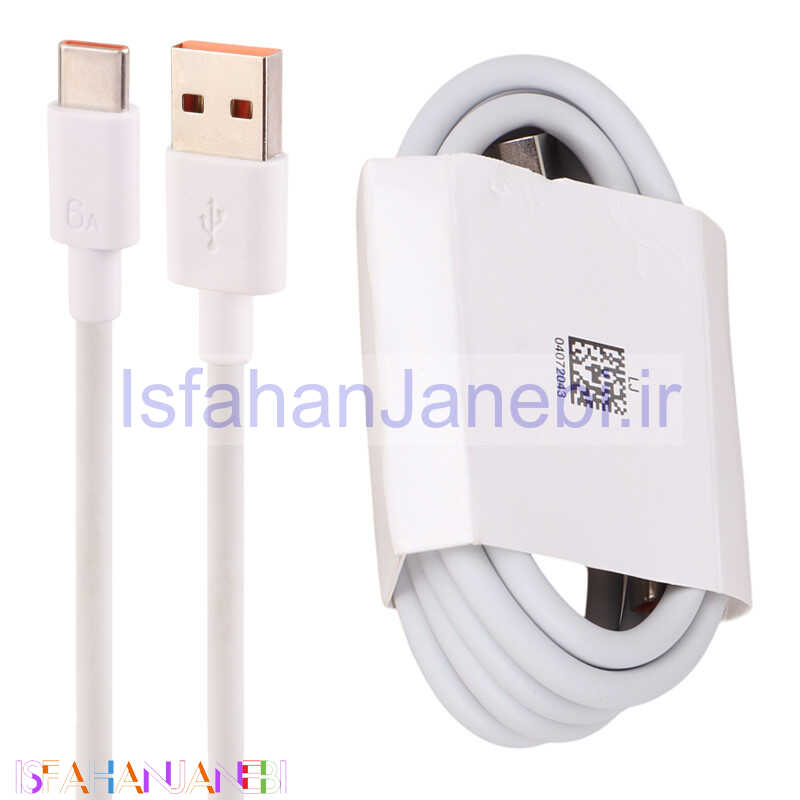 اصفهان جانبی-کابل تایپ سی Xiaomi 6A 1m کد 1