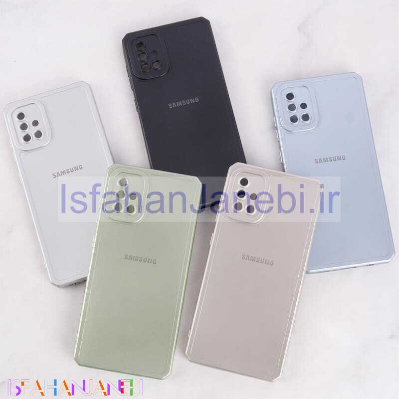 اصفهان جانبی-قاب متالیک ژله ای محافظ لنزدار Samsung Galaxy A71