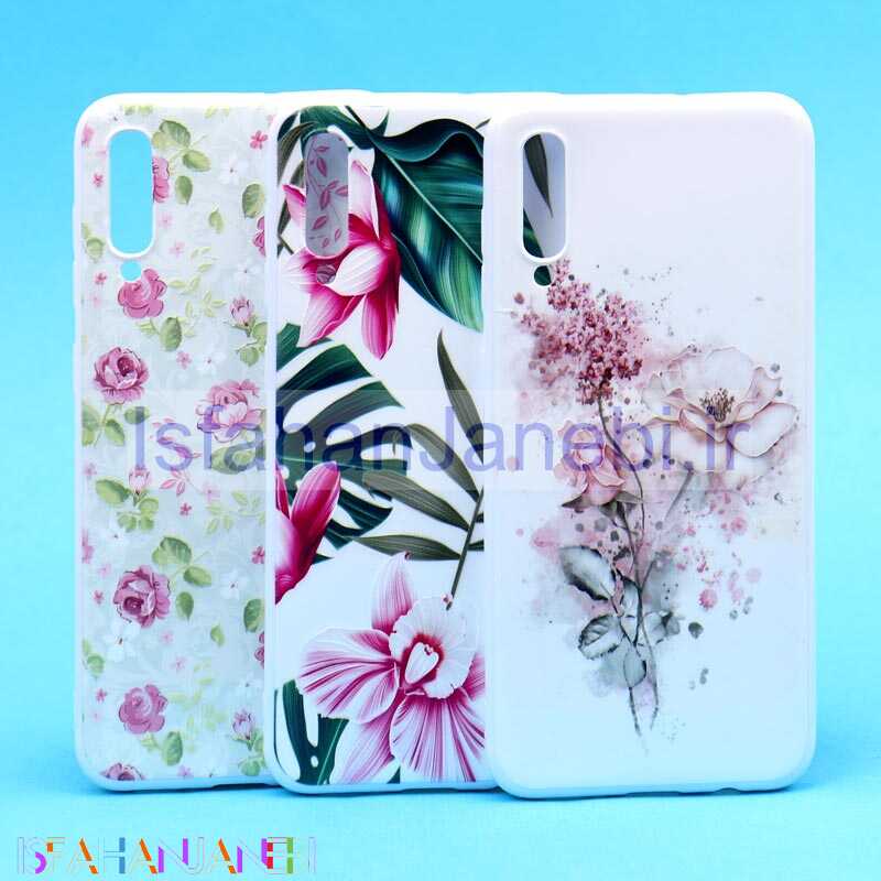 اصفهان جانبی-قاب فانتزی سفید طرح گل سامسونگ A30s/A50s