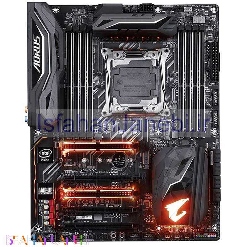 اصفهان جانبی-مادربرد گیگابایت X299 AORUS Gaming 3 rev. 1.0 DDR4