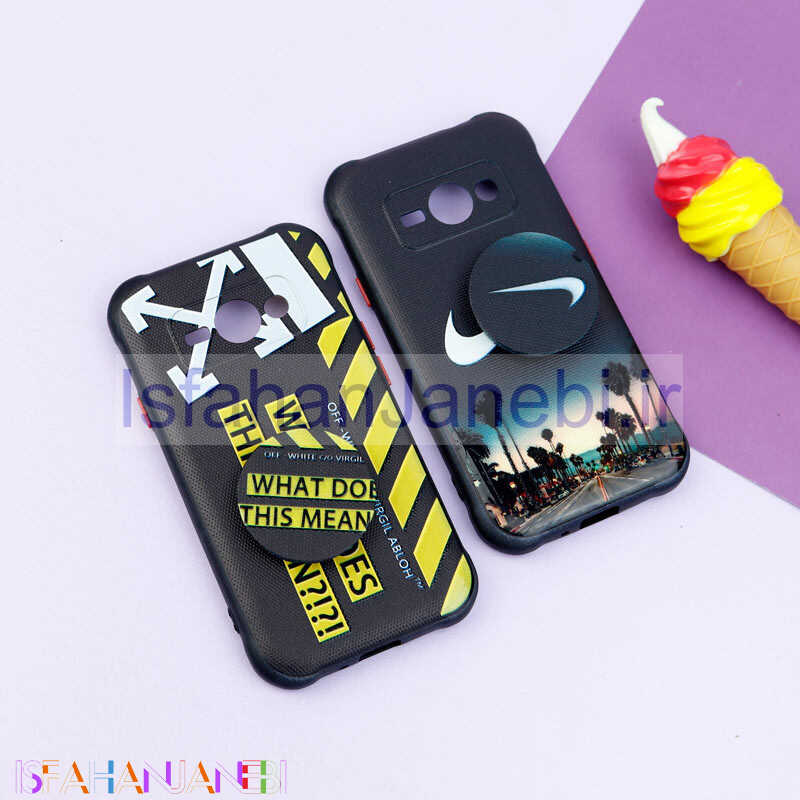 اصفهان جانبی-قاب فانتزی طرحدار پسرانه محافظ لنزدار + پاپ سوکت Samsung Galaxy J1 Ace سری R