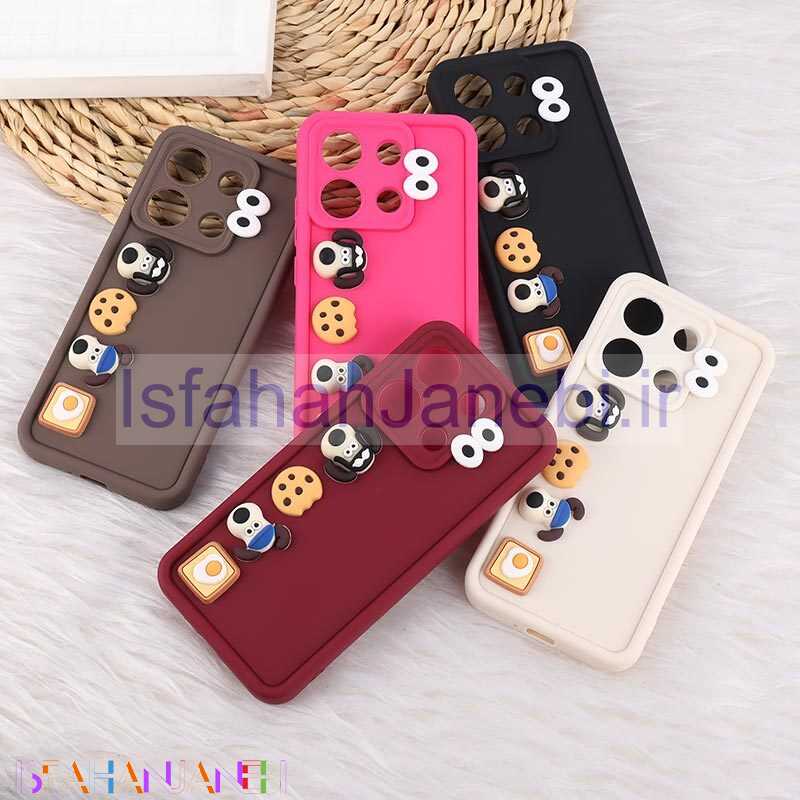 اصفهان جانبی-قاب سولید شیائومی Redmi Note 13 4G عروسک برجسته محافظ لنزدار