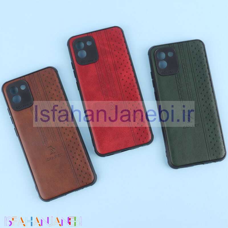 اصفهان جانبی-قاب چرمی Canary سامسونگ Galaxy A03 محافظ لنزدار
