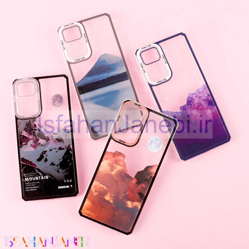 اصفهان جانبی-قاب ژله ای شفاف طرح کوهستان محافظ لنزدار Xiaomi Redmi Note 11 Pro