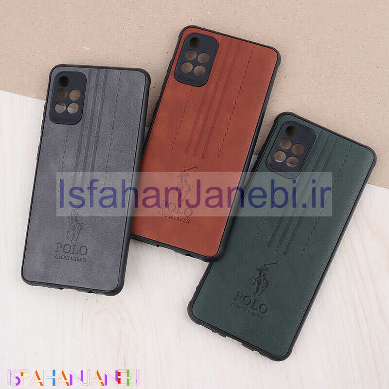 اصفهان جانبی-قاب چرمی Polo Ralph Laren سامسونگ Galaxy A51 4G محافظ لنزدار