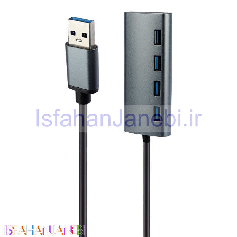 اصفهان جانبی-هاب 4 پورت USB 3.0 کی نت H6 K-Huamh604