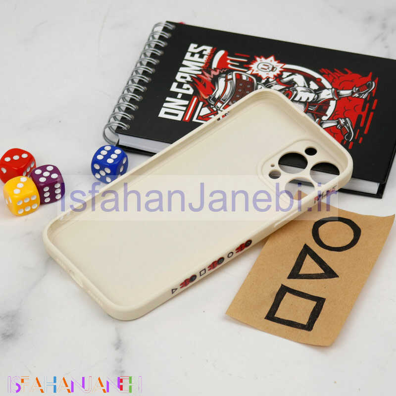 اصفهان جانبی-قاب سیلیکونی محافظ لنزدار طرح اسکویید گیم iPhone 13 Pro Max کد 4