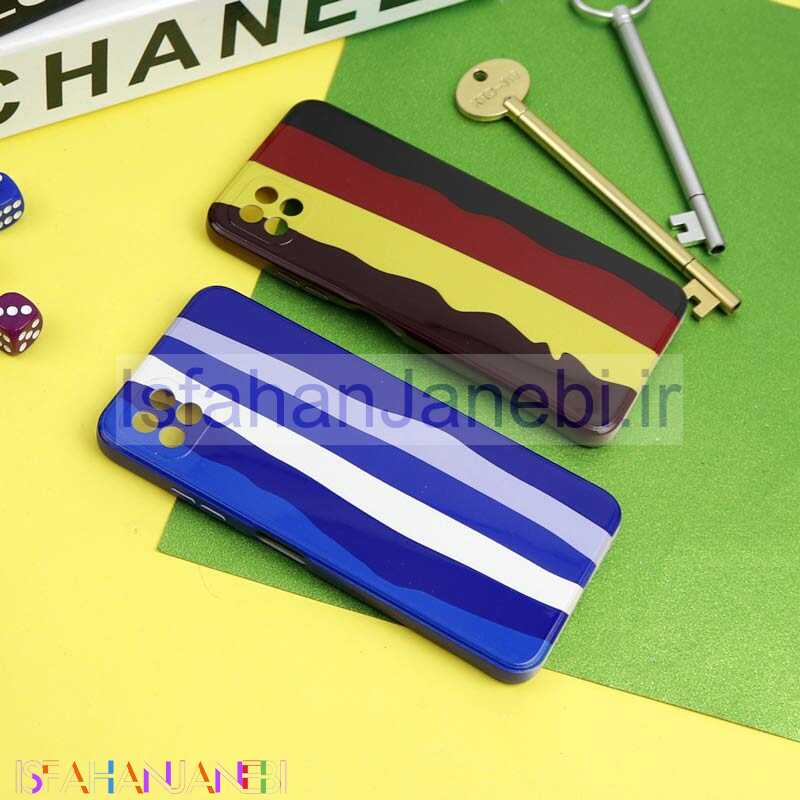 اصفهان جانبی-قاب سیلیکونی محافظ لنزدار طرح رنگین کمانی Samsung Galaxy A22 5G