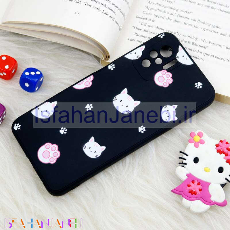 اصفهان جانبی-قاب سیلیکونی عروسکی محافظ لنزدار طرح گربه Xiaomi Redmi Note 10 / Redmi Note 10s