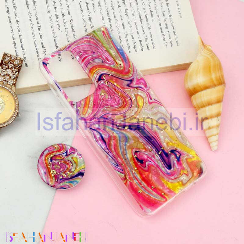 اصفهان جانبی-قاب طرحدار رزینی پاپ سوکت دار Xiaomi Redmi 10