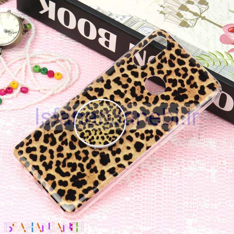 اصفهان جانبی-قاب سوپر IMD دور شفاف پاپ سوکت دار Samsung A10s پلنگی