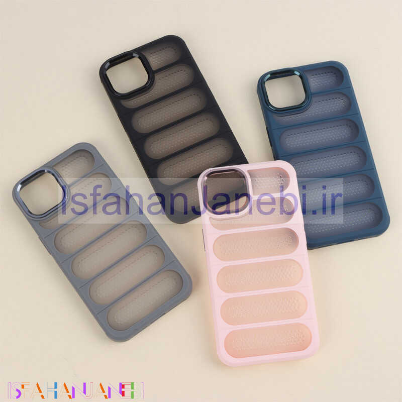 اصفهان جانبی-قاب PC Q.Series دور لنز براق iPhone 13 / 14