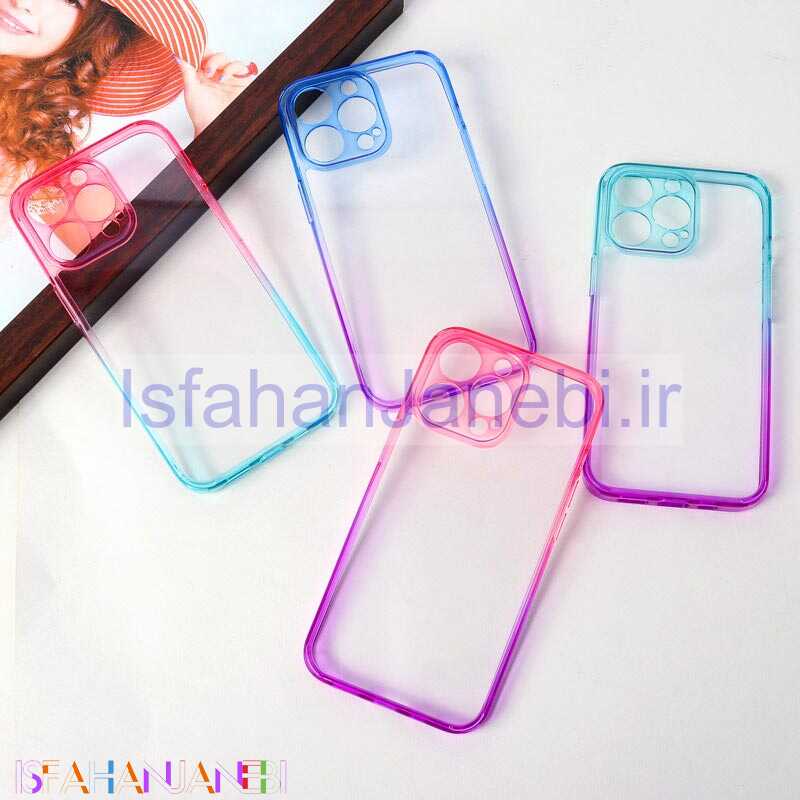 اصفهان جانبی-قاب ضد ضربه دور رنگی محافظ لنزدار iPhone 13 Pro