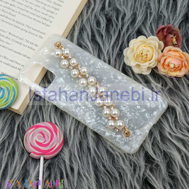 اصفهان جانبی-قاب ماربل هولدر دستی مرواریدی Samsung Galaxy A31