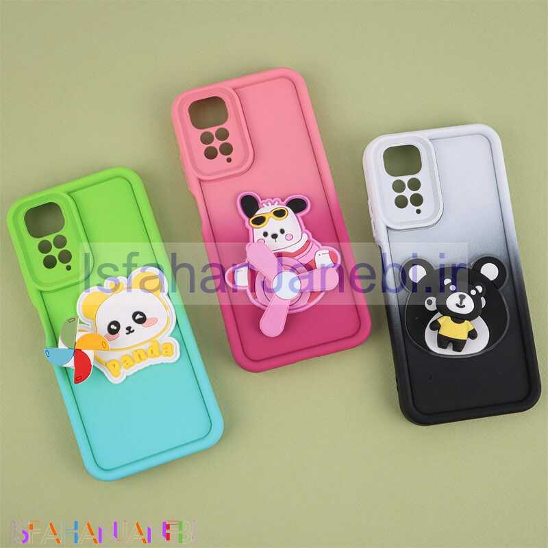 اصفهان جانبی-قاب سیلیکونی شیائومی Redmi Note 11 / 11S اسپینردار محافظ لنزدار دورنگ