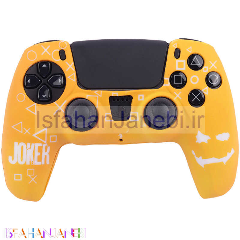 اصفهان جانبی-روکش دسته بازی PS5 طرح Joker زرد سفید کد 1
