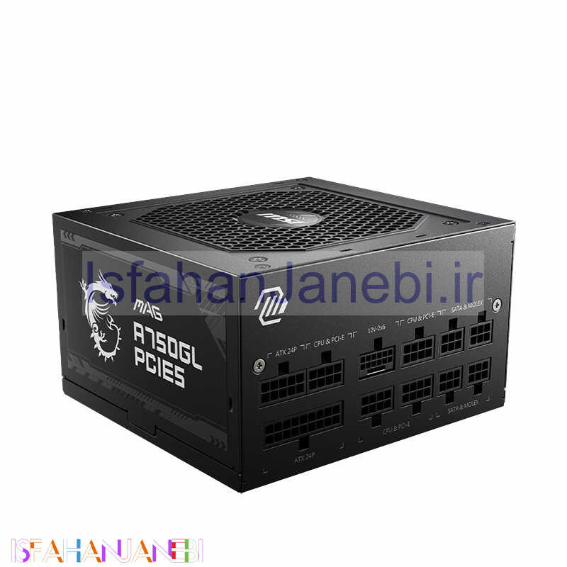 اصفهان جانبی-پاور ماژولار ام اس آی MSI MAG A750GL PCIE5 Gold 750W