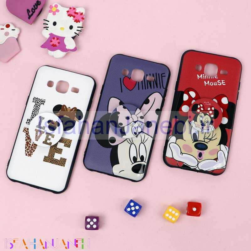 اصفهان جانبی-قاب فانتزی برجسته + پاپ سوکت طرح میکی موس سامسونگ J5 سری D