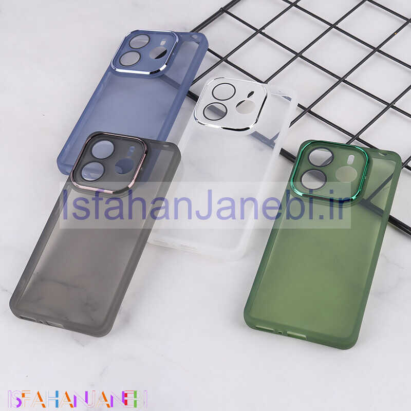 اصفهان جانبی-قاب Space شیائومی Redmi Note 14 5G دور محافظ متال محافظ لنزدار