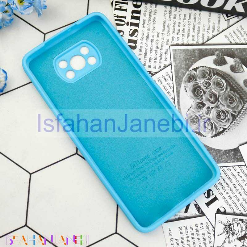اصفهان جانبی-قاب سیلیکونی معمولی محافظ لنزدار Xiaomi Poco X3