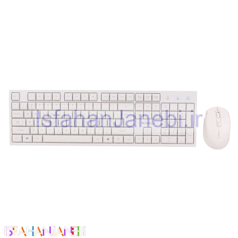 اصفهان جانبی-کیبورد و موس بی سیم زیلدی KM65
