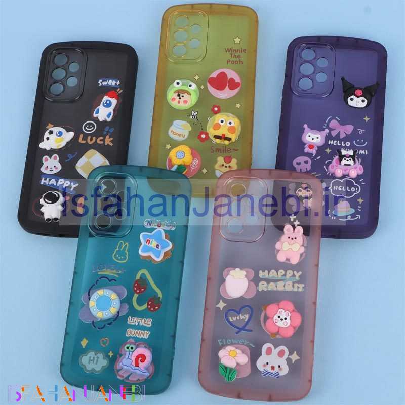 اصفهان جانبی-قاب Fashion Case سامسونگ Galaxy A53 5G عروسک برجسته محافظ لنزدار